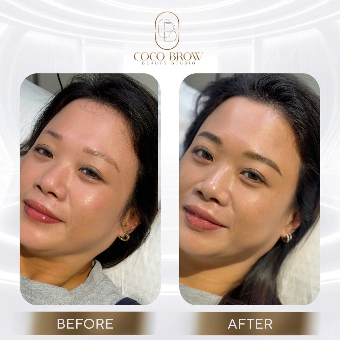 Eyebrow embroidery result by COCO BROW Singapore — photo 32